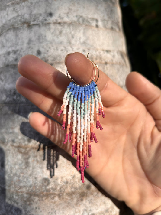 Coral Cove Fringe Earrings