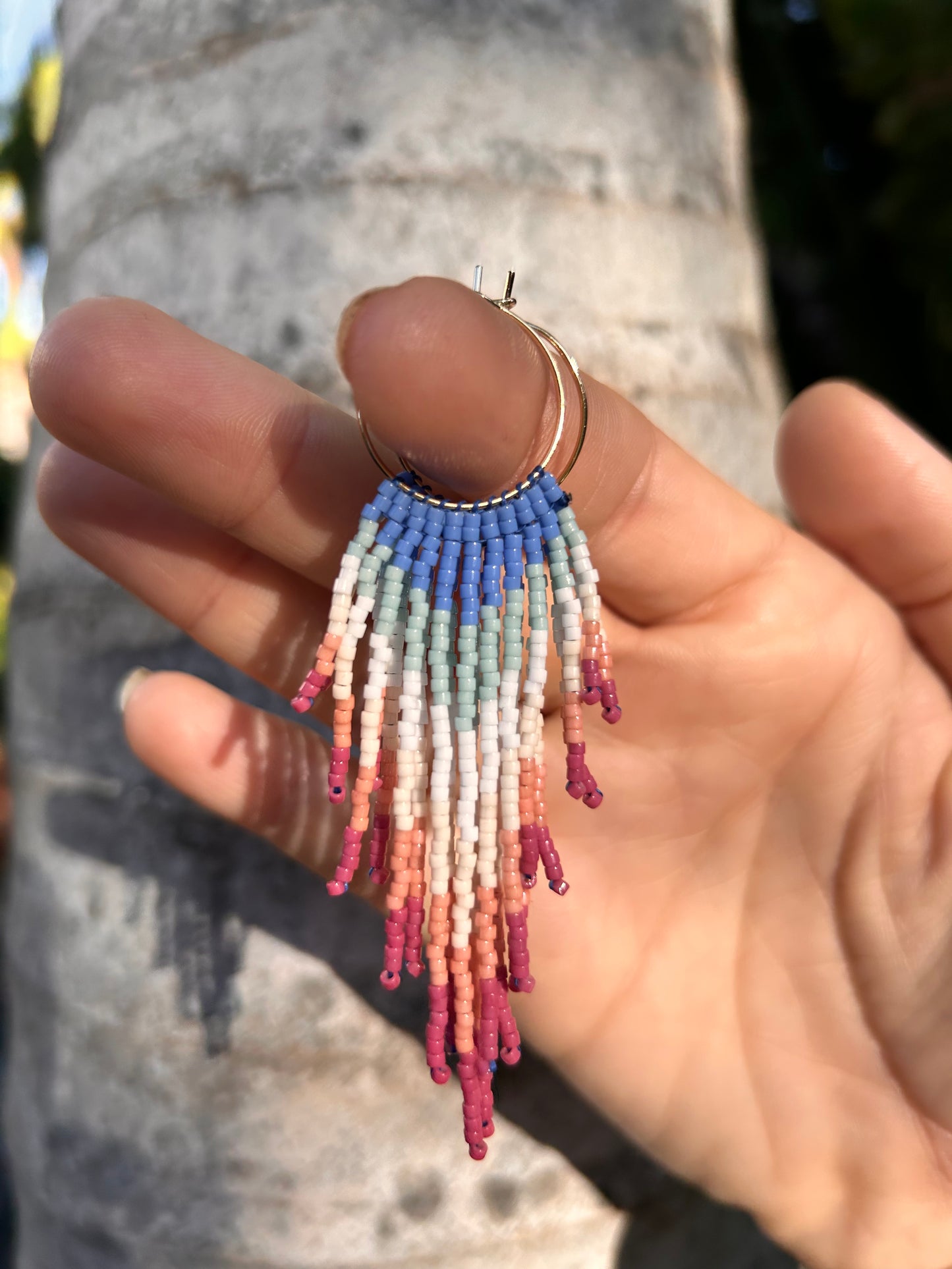 Coral Cove Fringe Earrings