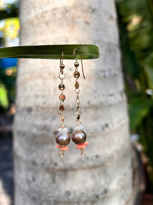 Tahitian Drop Earrings