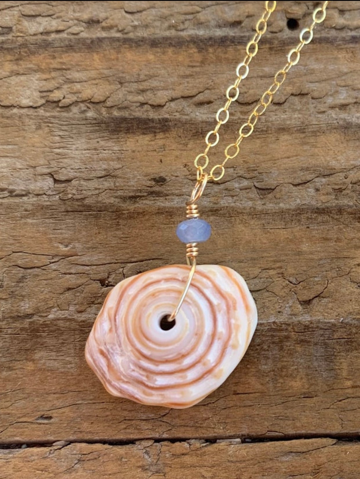 Puka and Jade Necklace