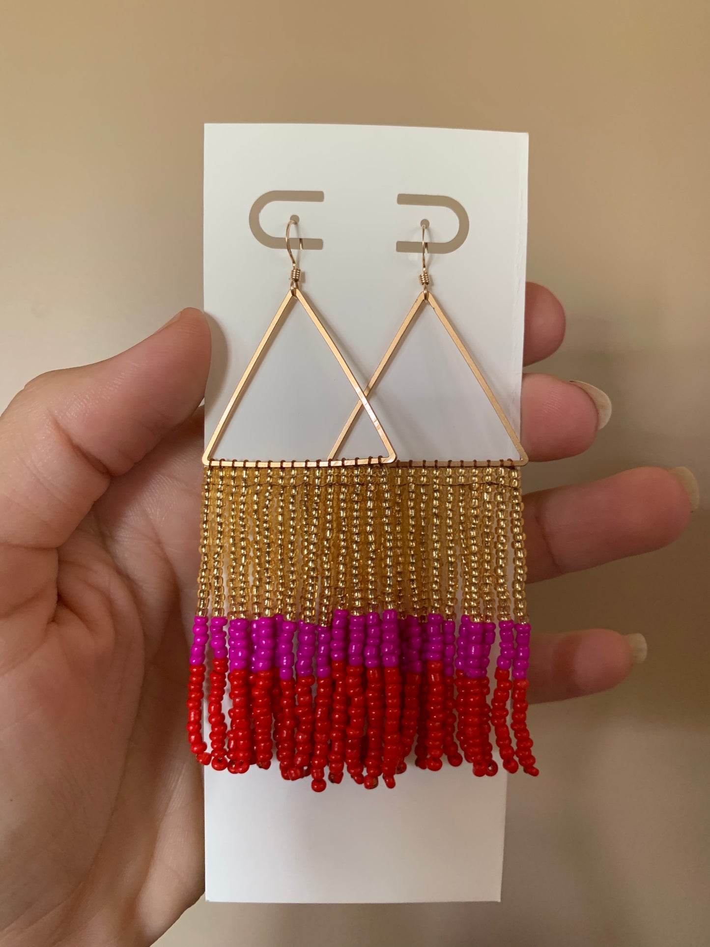 Golden Fringe Earrings