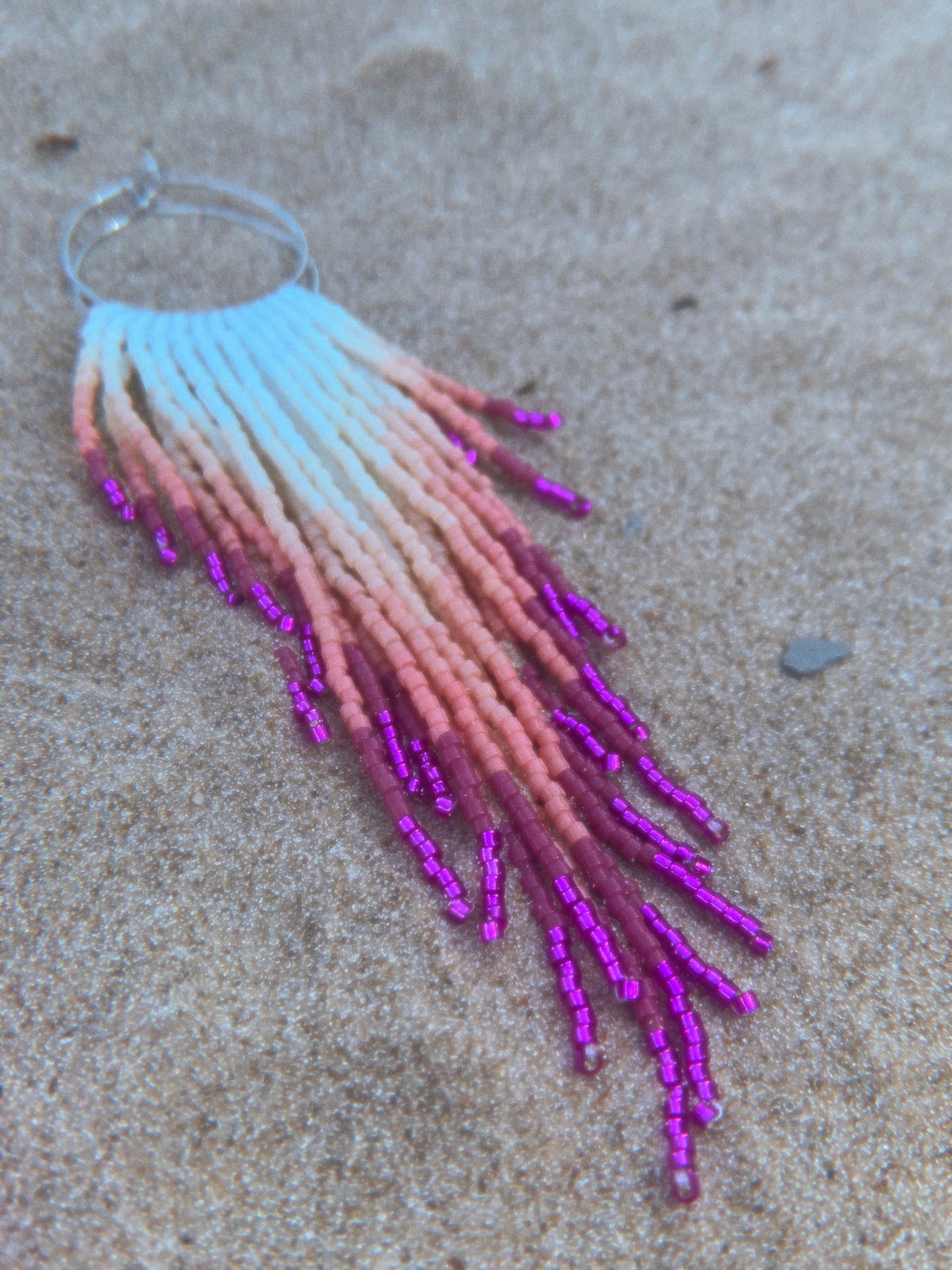 Hibiscus Fringe Earring