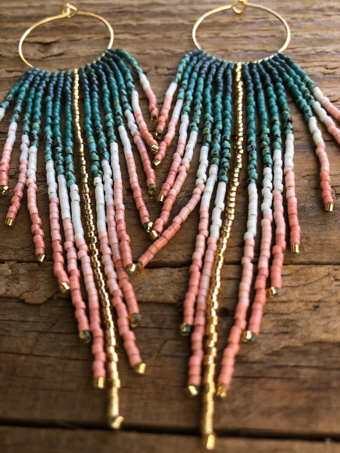Seashell Sunshine Fringe Earring